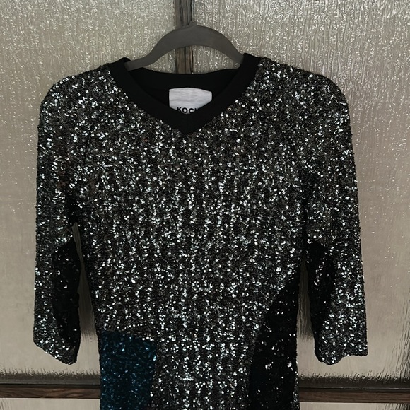 Koche Football Sequin Tee Shirt Dress size US 6 - Picture 7 of 13
